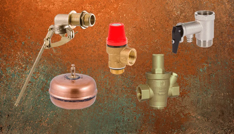 Válvulas de gas y agua de J. Pareta (JPB)