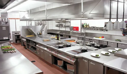Cocina de hotel en acero inoxidable de Struktur